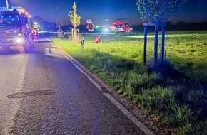 Kreisfeuerwehrverband Segeberg: FW-SE: Schwerer Verkehrsunfall mit einem beteiligten Personenkraftwagen