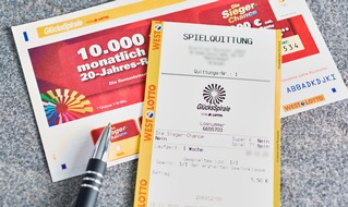 WestLotto: Sonderauslosung der GlücksSpirale / Millionen-Gewinn geht in den Raum Krefeld