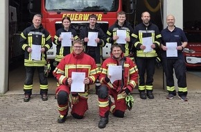 Feuerwehr Samtgemeinde Wathlingen: FW Wathlingen: Neue Einsatzkr&auml;fte ausgebildet - Erfolgreicher Abschluss der Qualifikationsstufe 1 in der Samtgemeinde Wathlingen