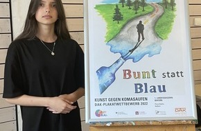 DAK-Gesundheit: Haßfurter Schülerin gewinnt Plakatwettbewerb gegen Komasaufen in Bayern