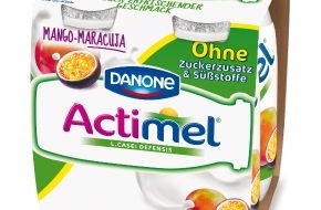 Danone DACH: Das neue Actimel Ohne Zuckerzusatz & Süßstoffe: Damit jeder neue Tag frisch und unbeschwert beginnt (BILD)