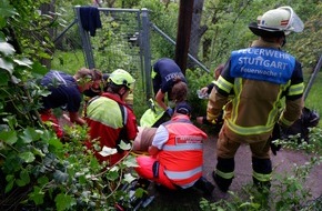 Feuerwehr Stuttgart: FW Stuttgart: Feuerwehr rettet Person aus Versorgungsschacht