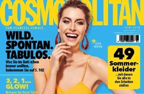 Bauer Media Group, Cosmopolitan: Model Lena Gercke in "COSMOPOLITAN": "Um zickig zu sein, bin ich viel zu entspannt. Außer ich habe Hunger."
