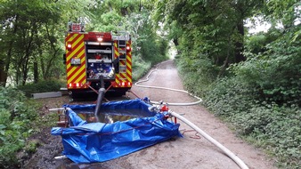 Feuerwehr Stolberg: FW-Stolberg: Stolberg/Eschweiler - Gemeinschaftsübung der Löschgruppe Werth der Feuerwehr Stolberg und des Löschzuges 42 der Feuerwehr Eschweiler