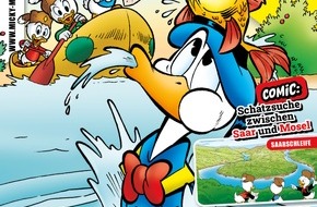 Egmont Ehapa Media GmbH: Micky Maus Magazin 15/2025 bringt Donald Duck ins Saarland, nach Trier und Luxemburg!