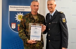 Bundespolizeidirektion Hannover: BPOLD-H: Zivilcourageehrung in Hannover