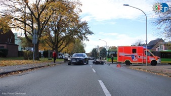 Polizeipräsidium Oberhausen: POL-OB: Roller-Pkw-Crash - Buchenweg zeitweise gesperrt