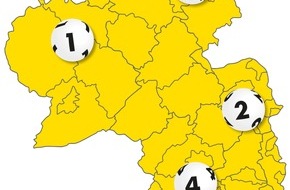 Lotto Rheinland-Pfalz GmbH: Deutliche Steigerung bei LOTTO 6aus49 in Rheinland-Pfalz
