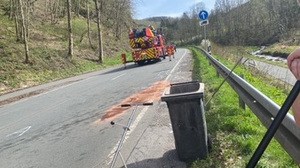 Feuerwehr Plettenberg: FW-PL: Schwerer Motorradunfall auf der K5