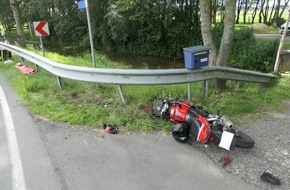 Polizeiinspektion Cuxhaven: POL-CUX: Motorradfahrerin verletzt ++ Baustellenarbeiten ohne Genehmigung ++ Ladungssicherung Schwertransport