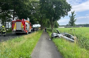 Kreisfeuerwehr Oldenburg: FW-OLL: Verkehrsunfall auf der Bremer Straße - eine Person verletzt