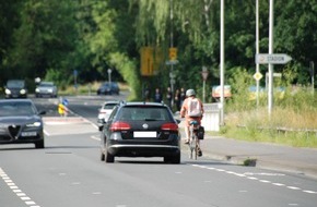 Polizeiinspektion Hildesheim: POL-HI: Polizei kontrolliert Seitenabstand zu Radfahrern am Hohnsen
