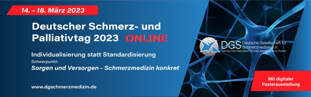 Deutsche Gesellschaft für Schmerzmedizin e.V.: Deutscher Schmerz- und Palliativtag 2023 - Online - gestartet