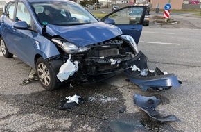 Polizeidirektion Landau: POL-PDLD: Bellheim - Vorfahrtsmissachtung führt zu Verkehrsunfall