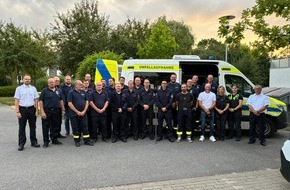 Freiwillige Feuerwehr Bedburg-Hau: FW-KLE: Freiwillige Feuerwehr Bedburg-Hau trifft VU-Team der Kreispolizeibehörde Kleve