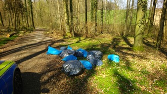 Polizeipräsidium Mannheim: POL-MA: Sinsheim/Rhein-Neckar-Kreis: Müllsäcke im Wald entsorgt - Täter ermittelt!