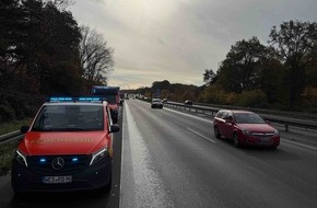 Freiwillige Feuerwehr Hünxe: FW Hünxe: Verkehrsunfall auf der BAB 3 - eine verletzte Person