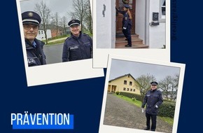 Polizeipräsidium Trier: POL-PPTR: Präventionsstreifen klären über Call-Center-Betrug und Einbruchsschutz in Prüm auf