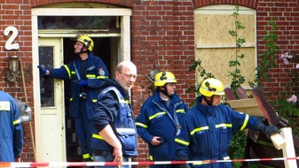 THW Landesverband Hamburg, Mecklenburg-Vorpommern, Schleswig-Holstein: THW-HH MV SH: THW prüfte Statik des Hauses nach dem plötzlichen Ende der Flucht von Juwelendieben