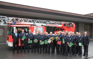 Feuerwehr Essen: FW-E: Verleihung von Feuerwehr-Ehrenzeichen, Ehrung für 40 Jahre im Dienst der Stadt Essen