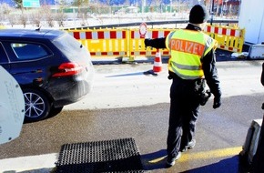 Bundespolizeidirektion München: Bundespolizeidirektion München: Nach "Rom-Reise" bei Grenzkontrollen festgenommen
