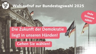 Berufsverband Deutscher Psychologinnen und Psychologen (BDP): Pressemitteilung: Wahlaufruf des BDP zur Bundestagswahl 2025: Jede Stimme zählt - für Demokratie, Freiheit und Menschenrechte