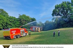 Feuerwehr München: FW-M: Vegetationsbrand schnell im Griff (Freiham)