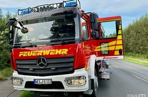 Freiwillige Feuerwehr Hünxe: FW Hünxe: Rohrbruch verursacht Wasserschaden
