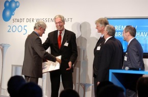 Stifterverband für die Deutsche Wissenschaft: Bremen ist "Stadt der Wissenschaft 2005"