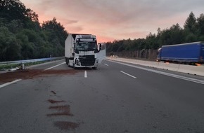 Autobahnpolizeiinspektion: API-TH: Vollsperrung der A4 durch 500 Meter lange Ölspur