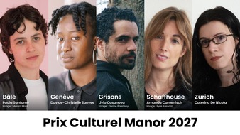 Manor AG: Prix Culturel Manor 2027 : les laur&eacute;at-e-s de la 45e &eacute;dition d&eacute;voil&eacute;-e-s