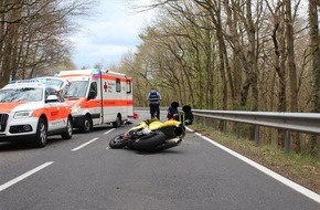 Polizeidirektion Mayen: POL-PDMY: Verkehrsunfall - Lebensbedrohlich verletzter Motorradfahrer
