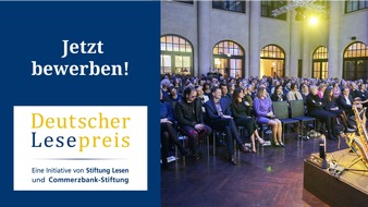 Stiftung Lesen: Pressemeldung: Ausschreibung Deutscher Lesepreis 2026