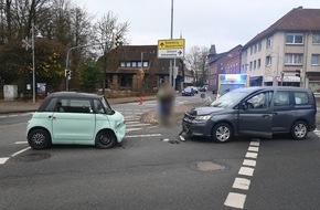 Polizeiinspektion Heidekreis: POL-HK: Soltau: Verkehrsunfall mit drei Leichtverletzten (FOTO)