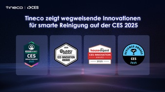 ECOVACS GLOBAL PTE. LTD.: Voller Erfolg auf CES 2025: Tineco vierfach ausgezeichnet für Innovationen in der smarten Bodenpflege