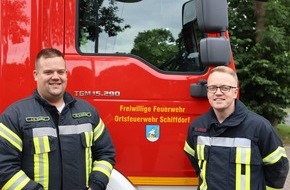 Freiwillige Feuerwehr Gemeinde Schiffdorf: FFW Schiffdorf: Ortsbrandmeister-Wahl Schiffdorf: Florian Wiesner bleibt Ortsbrandmeister in Schiffdorf