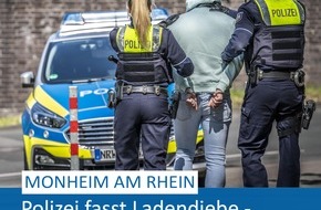 Polizei Mettmann: POL-ME: Dank Ladendetektiv - Polizei nimmt zwei Ladendiebe fest - 2503073