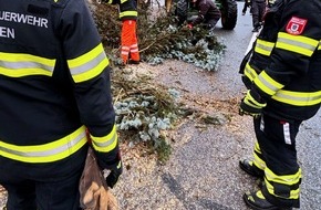 Feuerwehr München: FW-M: Sturmtief "Zoltan" wollte es noch mal wissen (Stadtgebiet)