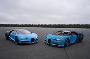 LEGO GmbH: Der erste fahrbare LEGO Technic Bugatti Chiron in Originalgröße - eine Pionierleistung in Sachen Technik und Design