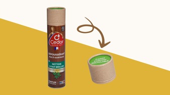 Koehler Group: Recyclable alternative: Cap for aerosol cans made of 100% cardboard and paper