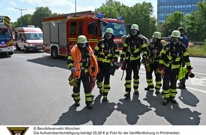 Feuerwehr München: FW-M: Großeinsatz auf Baustelle (Olympiapark)