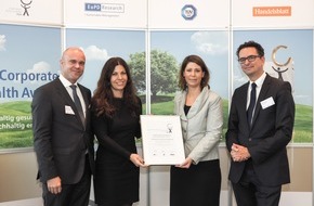 Santander Consumer Bank AG: Santander für vorbildliches Gesundheitsmanagement ausgezeichnet (FOTO)