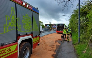 Feuerwehr Gevelsberg: FW-EN: Massive Betriebsmittelspur durch das Stadtgebiet beschäftigt Feuerwehr