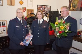 Kreisfeuerwehrverband Rendsburg-Eckernförde: FW-RD: Wolfgang Schmudde hört nach 15 Jahren Kreismusikfachwart auf und übergibt das Amt an das neue Führungsduo Dirk Rathmann und Sonja Ruge