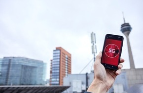 Vodafone GmbH: Mobilfunk-Turbo: Vodafone macht Düsseldorf zur 5G-Stadt