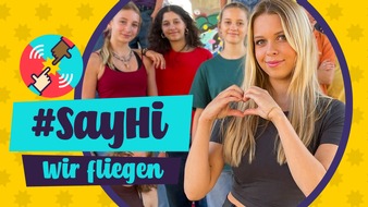 KiKA - Der Kinderkanal ARD/ZDF: EBU-Aktion #SayHi feiert Freundschaft und Zusammenhalt / Mitmach-Aufruf: Tanz-Video bis 13. November 2023 bei KiKA einsenden