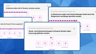 Universität Duisburg-Essen: Kommunalwahl-Navi: Klicken, vergleichen, wählen