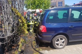 Polizeiinspektion Stade: POL-STD: Pfingstmarkt in Neukloster, Beim Unkrautabbrennen Hecke in Brand gesetzt, Wohnmobil an der B73 ausgebrannt, Brandstiftung in Buxtehude, Einbrecher in Horneburger Wohnhaus