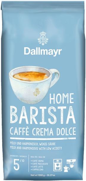 Nachhaltige Verpackung für Dallmayr Home Barista