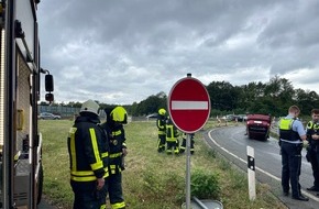 Feuerwehr Schwelm: FW-EN: Verkehrsunfall mit eingeklemmter Person, Autobahn A1